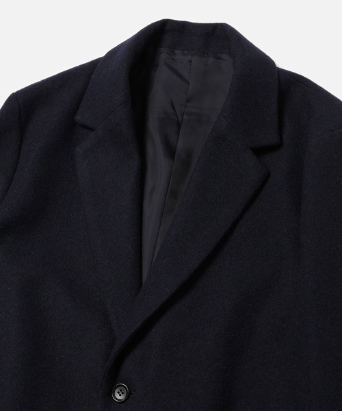 MR.OLIVE（ミスターオリーブ）の「ソフト ウールモッサ / チェスターコート（チェスターコート・メンズ・ブラック/ネイビー・SMALL/MEDIUM/LARGE）」の4枚目の写真