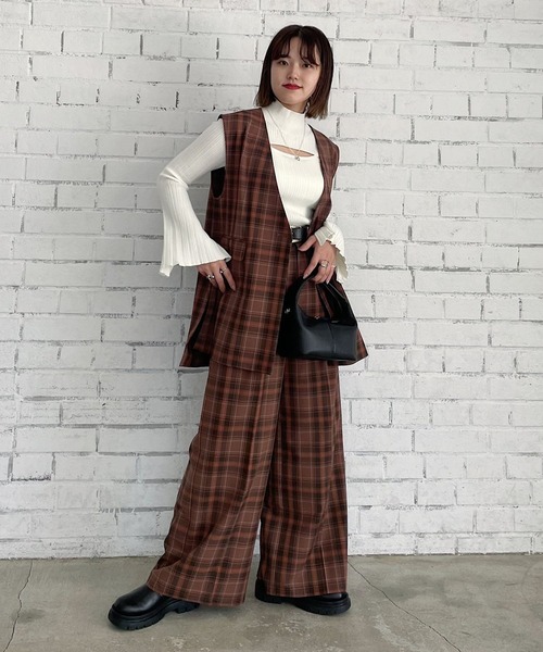 PAGEBOY(ページボーイ)の「WEB限定アイテム / フロントオープンプルオーバー(ニット/セーター・レディース・ブラック/オフホワイト/オレンジ/ブルー/グリーン/ピンク系その他・FREE)」の11枚目の写真