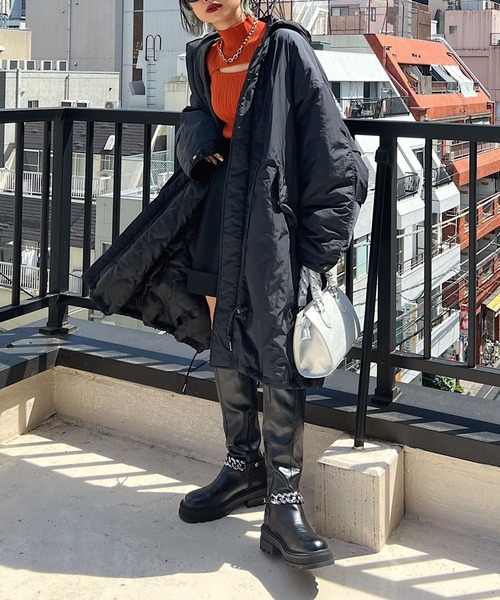 PAGEBOY(ページボーイ)の「WEB限定アイテム / フロントオープンプルオーバー(ニット/セーター・レディース・ブラック/オフホワイト/オレンジ/ブルー/グリーン/ピンク系その他・FREE)」の12枚目の写真