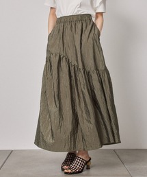 PUBLIC TOKYO | ナイロンウェーブラインフレアスカート/ウォッシャブル(スカート)