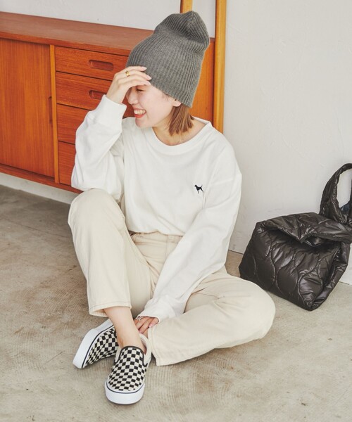 coen(コーエン)の「キルトマルシェバッグ(WEB限定カラー)(トートバッグ・レディース・ブラック/オフホワイト/ライトピンク/ケリー・FREE)」の7枚目の写真