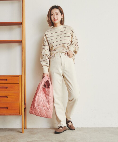 coen(コーエン)の「キルトマルシェバッグ(WEB限定カラー)(トートバッグ・レディース・ブラック/オフホワイト/ライトピンク/ケリー・FREE)」の22枚目の写真