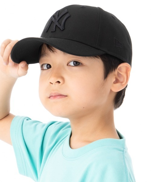 NEW ERA(ニューエラ)の「ニューエラキッズ キャップ MLB ONSPOTZ別注(キャップ・キッズ・ブラック/ダークグリーン/ネイビー/ブルー/ブラック系その他/ブルー系その他/ブラック系その他2/ブラウン/ベージュ/ブラック系その他3/ライトブルー/チャコール/ベージュ系その他2/オレンジ系/ライトピンク/ライトグレー・52-56cm)」の4枚目の写真