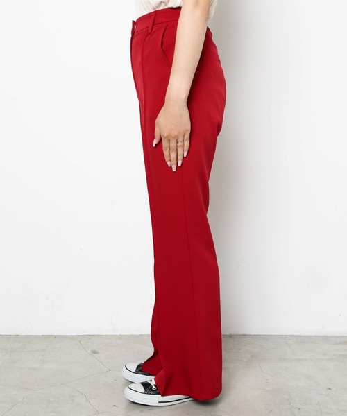 WEGO（ウィゴー）の「WEGO/ピンタックフレアパンツ（スラックス・レディース・ブラック/レッド/アイボリー/グリーン系その他・SMALL/MEDIUM）」の18枚目の写真