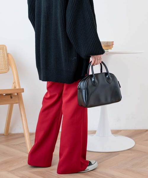 WEGO（ウィゴー）の「WEGO/ピンタックフレアパンツ（スラックス・レディース・ブラック/レッド/アイボリー/グリーン系その他・SMALL/MEDIUM）」の15枚目の写真