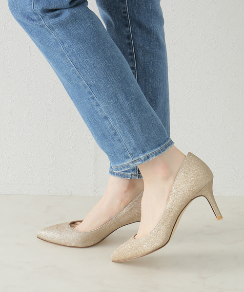 LE TALON（ルタロン）の「7cmグリッタープレーンパンプス（パンプス・レディース・ブラック×ブラック/ゴールド/シルバー・22.5cm/23cm/23.5cm/24cm/24.5cm/22cm/21.5/25cm/21/25.5cm）」の4枚目の写真
