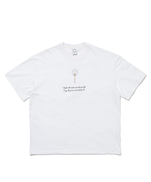 A'GEM9(エージェムナイン)の「A'GEM/9 × .kom『MARIAGEDEBIEN/マリアゲデビエン』タンポポグラフィック半袖Tシャツ カットソー(Tシャツ/カットソー・メンズ・ブラック/ホワイト・L/M)」の21枚目の写真