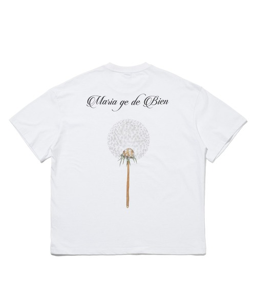 A'GEM9(エージェムナイン)の「A'GEM/9 × .kom『MARIAGEDEBIEN/マリアゲデビエン』タンポポグラフィック半袖Tシャツ カットソー(Tシャツ/カットソー・メンズ・ブラック/ホワイト・L/M)」の22枚目の写真