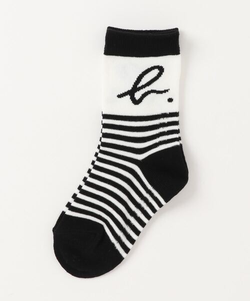 agnes b.（アニエスベー）の「AB47 E CHAUSSETTE キッズ ストライプB. ソックス（ソックス/靴下・キッズ・ブラック・3/2/1）」の5枚目の写真