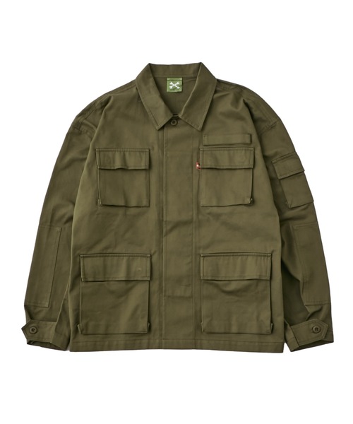 WHO'S WHO gallery(フーズフーギャラリー)の「【KOOKY'N/クーキー】BDUジャケット(ミリタリージャケット・メンズ・ブラック/カーキ/グリーン/サンドベージュ・FREE)」の5枚目の写真