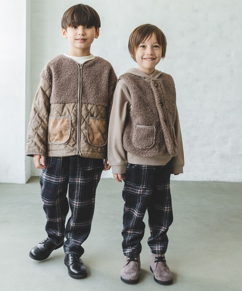 pairmanon（ペアマノン）の「【もこもこボア】ユニセックス シープボアベスト（ベスト・キッズ・チャコール/モカ/ベージュ・M/L/XS/S/XL）」の7枚目の写真