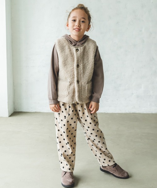 pairmanon（ペアマノン）の「【もこもこボア】ユニセックス シープボアベスト（ベスト・キッズ・チャコール/モカ/ベージュ・M/L/XS/S/XL）」の9枚目の写真