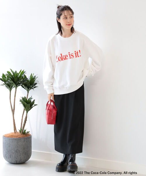 Ray BEAMS（レイビームス）の「Ray BEAMS / バックスリット ナロー スカート（スカート・レディース・レッド/ブラック/イエロー・1/0）」の2枚目の写真