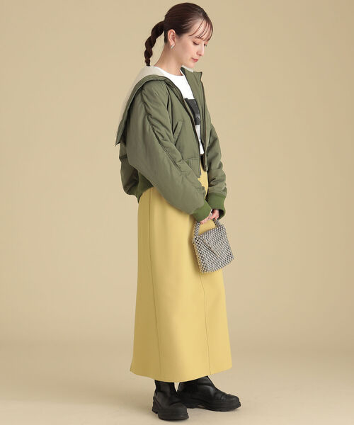 Ray BEAMS（レイビームス）の「Ray BEAMS / バックスリット ナロー スカート（スカート・レディース・レッド/ブラック/イエロー・1/0）」の20枚目の写真