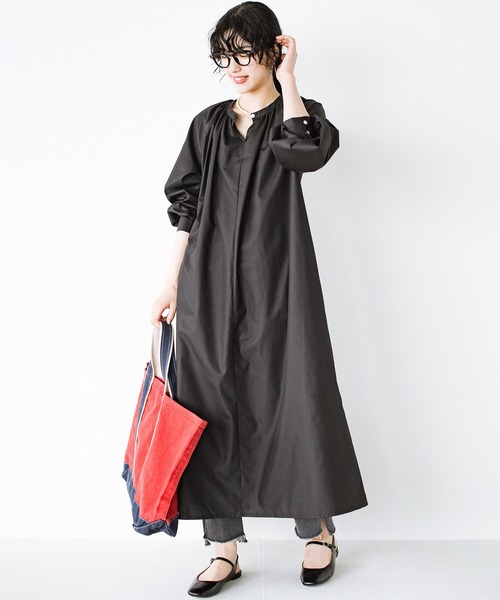haco!（ハコ）の「大人が着られるかわいいをとことん追求！心も見た目も余裕綽々なカフタン風ワンピース by que made me（ワンピース・レディース・ブラック/ピンク・SMALL/MEDIUM/LARGE/X-LARGE）」の17枚目の写真