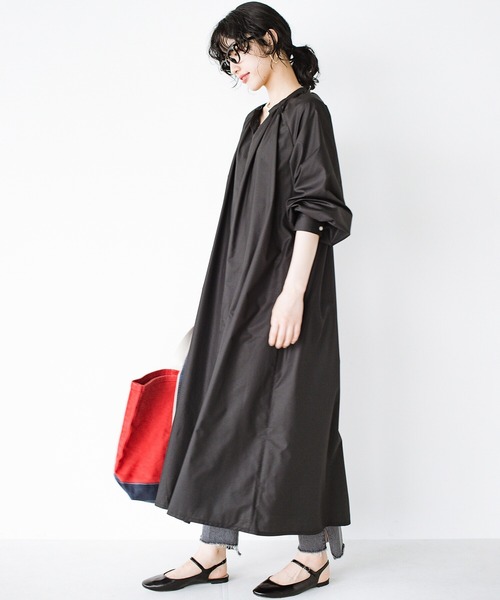 haco!（ハコ）の「大人が着られるかわいいをとことん追求！心も見た目も余裕綽々なカフタン風ワンピース by que made me（ワンピース・レディース・ブラック/ピンク・SMALL/MEDIUM/LARGE/X-LARGE）」の18枚目の写真
