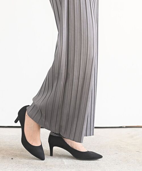 rps（アールピーエス）の「ポンチスエードプリーツパンツ（その他パンツ・レディース・ダークグリーン/チャコールグレー/ベージュ/モカ・フリー）」の15枚目の写真