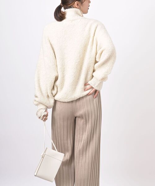 rps（アールピーエス）の「ポンチスエードプリーツパンツ（その他パンツ・レディース・ダークグリーン/チャコールグレー/ベージュ/モカ・フリー）」の18枚目の写真