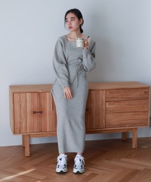 feepur | 【ハンドウォッシャブル】2wayボレロ×キャミワンピースSET(ワンピース)