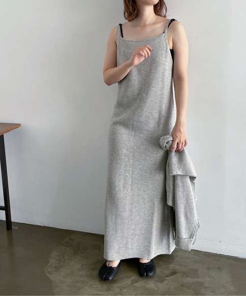 feepur(フェピュール)の「【ハンドウォッシャブル】2wayボレロ×キャミワンピースSET(ワンピース・レディース・ブラック/ブラウン/杢グレー・MEDIUM/TALL)」の20枚目の写真