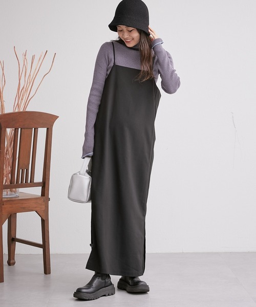 CIAOPANIC TYPY（チャオパニックティピー）の「□【新色追加】アンチピリングボーダー配色ステッチタートルニット（ニット/セーター・レディース・オフホワイト/サックスブルー/ピンク/グレー系その他/グレー/ネイビー/パープル・ONE SIZE）」の17枚目の写真