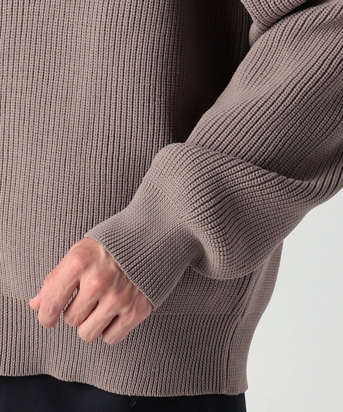Grand PARK（グランドパーク）の「テクスチャードヤーン片畦カーディガン（カーディガン/ボレロ・メンズ・ベージュ/ブラウン/ライトグレー/ダークグリーン・MEDIUM/LARGE）」の9枚目の写真
