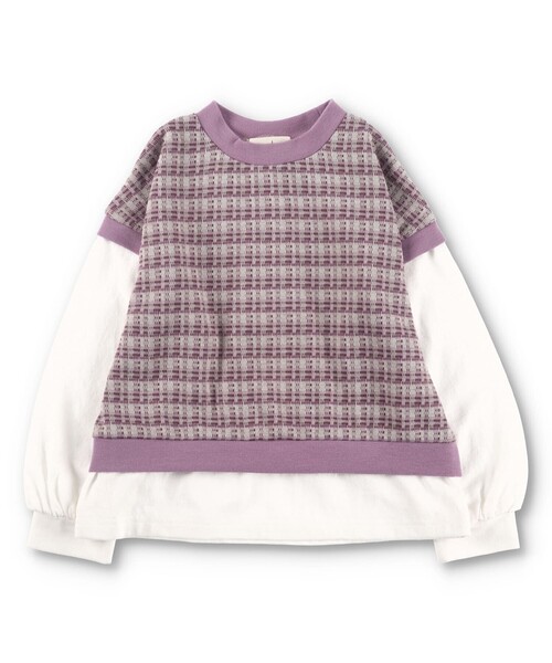 BRANSHES(ブランシェス)の「ベスト重ね着風デザイン長袖Tシャツ ロンT<br>(Tシャツ/カットソー・キッズ・ピンク/ブラック・120/140/100/90/130/110/150)」の14枚目の写真