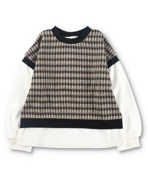 BRANSHES(ブランシェス)の「ベスト重ね着風デザイン長袖Tシャツ ロンT<br>(Tシャツ/カットソー・キッズ・ピンク/ブラック・120/140/100/90/130/110/150)」の12枚目の写真
