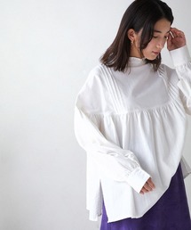 2WAYスタンドフリルネックブラウス