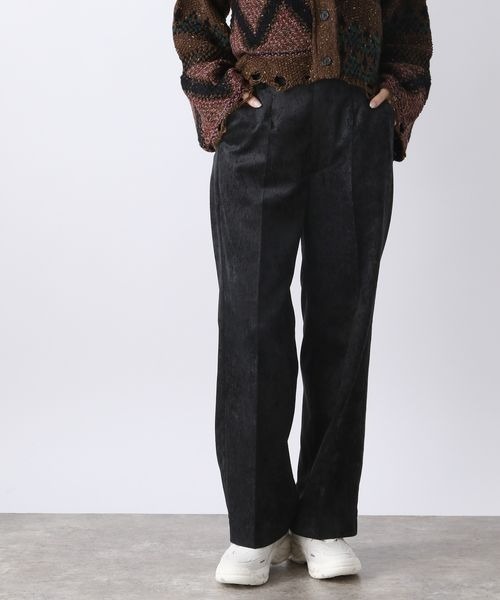 JEANASIS（ジーナシス）の「コーデュロイストレートパンツ（その他パンツ・レディース・ピンク/ブラック/ホワイト・FREE）」の3枚目の写真