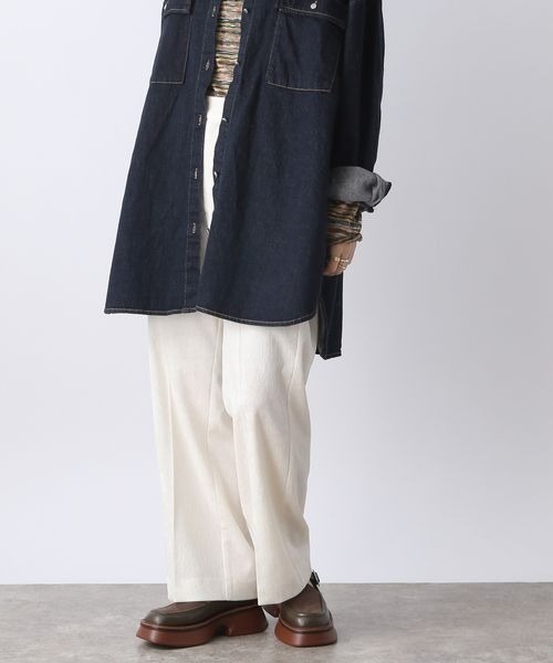 JEANASIS（ジーナシス）の「コーデュロイストレートパンツ（その他パンツ・レディース・ピンク/ブラック/ホワイト・FREE）」の5枚目の写真