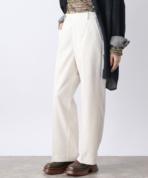 JEANASIS（ジーナシス）の「コーデュロイストレートパンツ（その他パンツ・レディース・ピンク/ブラック/ホワイト・FREE）」の6枚目の写真