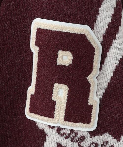 6（ロク）の「＜6(ROKU)＞WOOL WAPPEN V NECK CARDIGAN/カーディガン