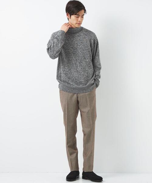 green label relaxing(グリーンレーベルリラクシング)の「シルクミックス 天竺 タートルネック ニット(ニット/セーター・メンズ・ブラック/ダークグレー・S/M/L)」の8枚目の写真