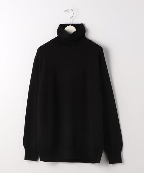 green label relaxing(グリーンレーベルリラクシング)の「シルクミックス 天竺 タートルネック ニット(ニット/セーター・メンズ・ブラック/ダークグレー・S/M/L)」の16枚目の写真