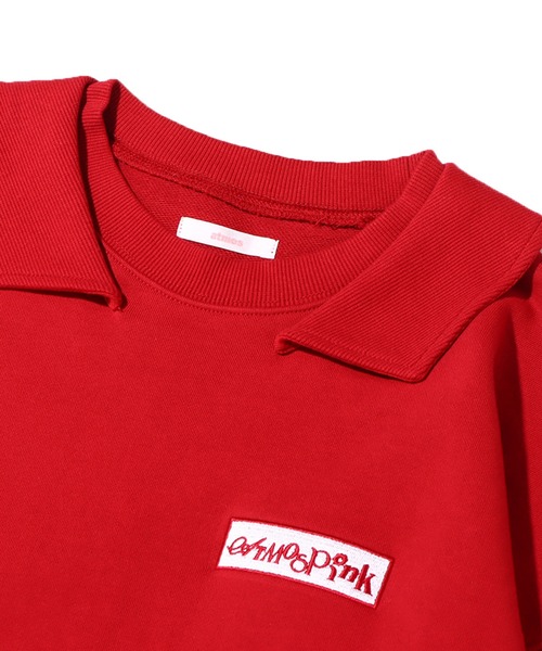 atmos pink（アトモスピンク）の「atmos pink 襟付き スウェットトップス（スウェット・レディース・グリーン/レッド/ネイビー・FREE）」の5枚目の写真