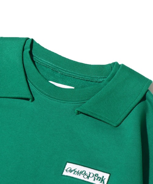 atmos pink（アトモスピンク）の「atmos pink 襟付き スウェットトップス（スウェット・レディース・グリーン/レッド/ネイビー・FREE）」の10枚目の写真