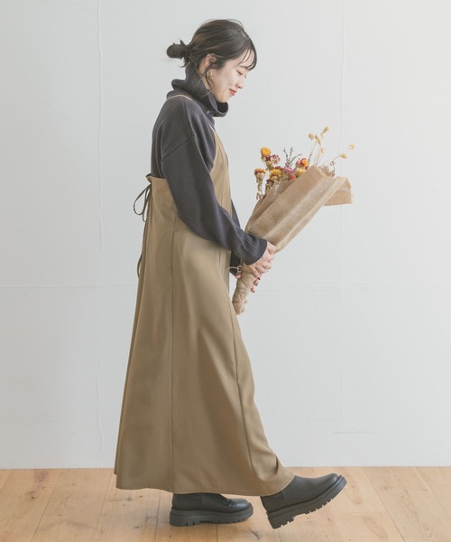 ITEMS URBANRESEARCH(アイテムズ アーバンリサーチ)の「タートルネックニットプルオーバー(ニット/セーター・レディース・オレンジ/オフホワイト/ネイビー・FREE)」の4枚目の写真
