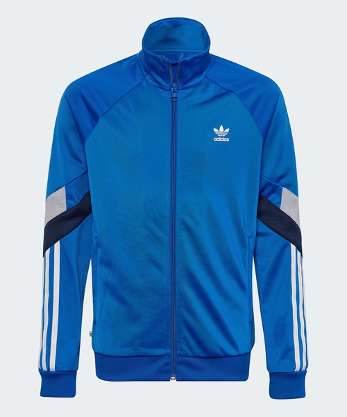 adidas(アディダス)の「トラックトップ / アディダスオリジナルス(ナイロンジャケット・キッズ・ブルー・130/140/150/160/170)」の1枚目の写真