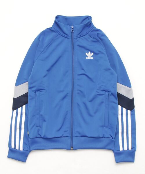 adidas(アディダス)の「トラックトップ / アディダスオリジナルス(ナイロンジャケット・キッズ・ブルー・130/140/150/160/170)」の2枚目の写真