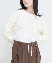 solleim | フロントリボンショートボレロカーディガン(カーディガン/ボレロ)