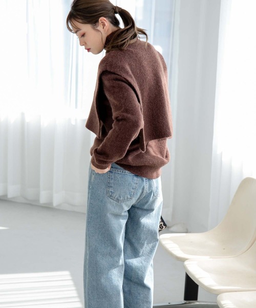 fifth（フィフス）の「【スタイリストレコメンド】2wayレイヤードニット（ニット/セーター・レディース・ホワイト/ブラウン/グレー/ブラック・M）」の16枚目の写真