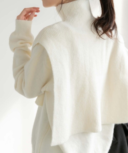 fifth（フィフス）の「【スタイリストレコメンド】2wayレイヤードニット（ニット/セーター・レディース・ホワイト/ブラウン/グレー/ブラック・M）」の22枚目の写真