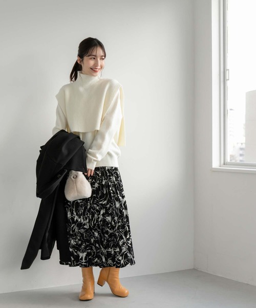 fifth（フィフス）の「【スタイリストレコメンド】2wayレイヤードニット（ニット/セーター・レディース・ホワイト/ブラウン/グレー/ブラック・M）」の17枚目の写真