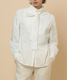 LA MARINE FRANCAISE | コットンボイルボウタイブラウス(シャツ/ブラウス)