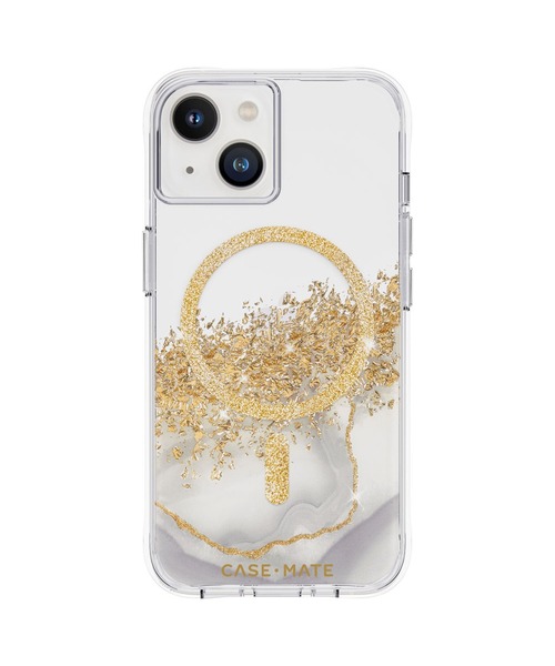 Case-Mate（ケースメイト）の「iPhone14 Case-Mate Karat Marble MagSafe対応・3.0m落下耐衝撃・抗菌・リサイクル素材（スマホケース/カバー・レディース・ブラック×ゴールド/ホワイト×ゴールド・ONE SIZE）」の2枚目の写真