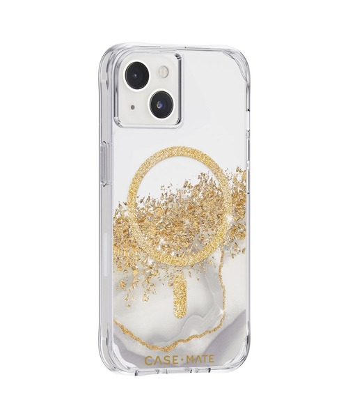 Case-Mate（ケースメイト）の「iPhone14 Case-Mate Karat Marble MagSafe対応・3.0m落下耐衝撃・抗菌・リサイクル素材（スマホケース/カバー・レディース・ブラック×ゴールド/ホワイト×ゴールド・ONE SIZE）」の6枚目の写真