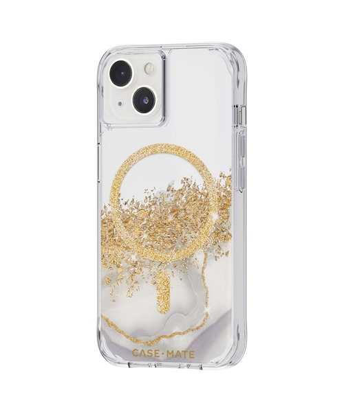 Case-Mate（ケースメイト）の「iPhone14 Case-Mate Karat Marble MagSafe対応・3.0m落下耐衝撃・抗菌・リサイクル素材（スマホケース/カバー・レディース・ブラック×ゴールド/ホワイト×ゴールド・ONE SIZE）」の5枚目の写真