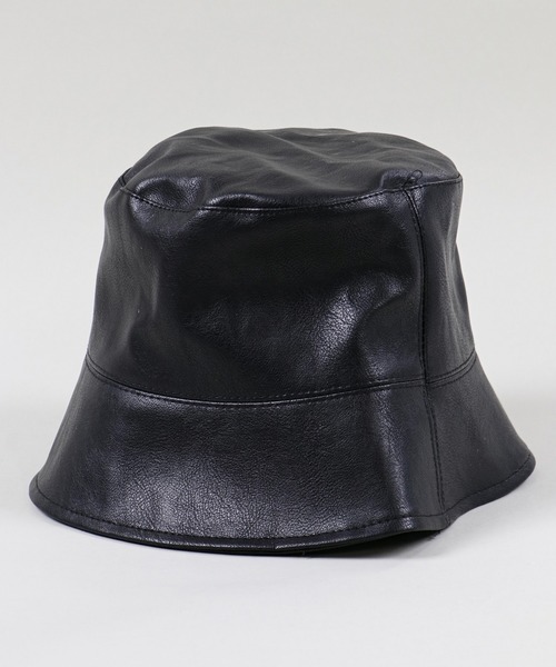 SPINNS(スピンズ)の「フェイクレザー つば下バケットハット(ハット・レディース・ブラウン/ブラック/アイボリー・ONESIZE)」の17枚目の写真