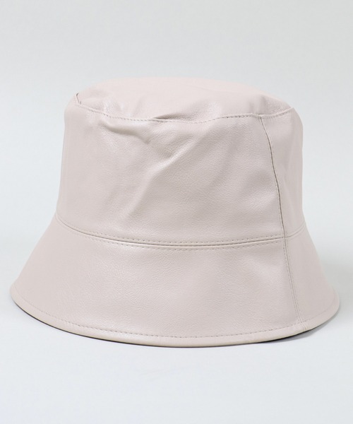 SPINNS(スピンズ)の「フェイクレザー つば下バケットハット(ハット・レディース・ブラウン/ブラック/アイボリー・ONESIZE)」の21枚目の写真